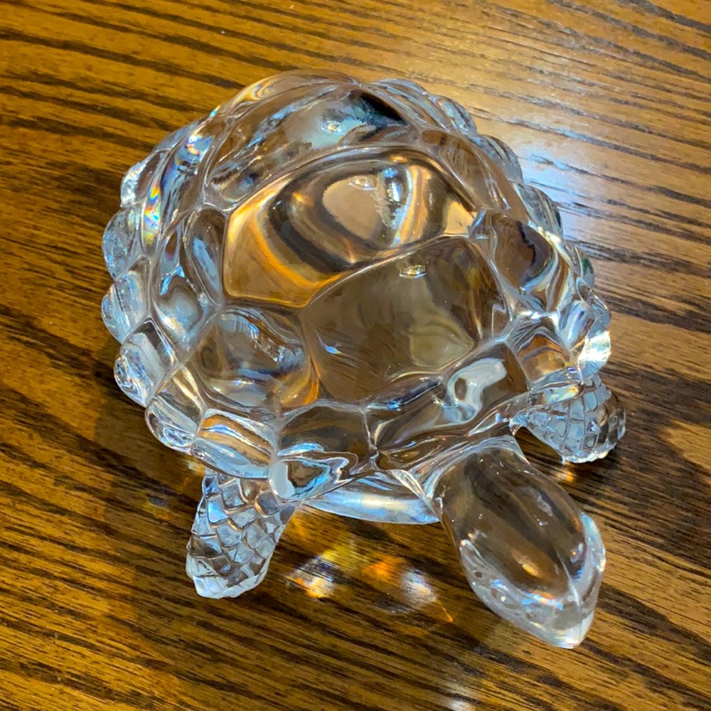 Vintage Glass Turtle